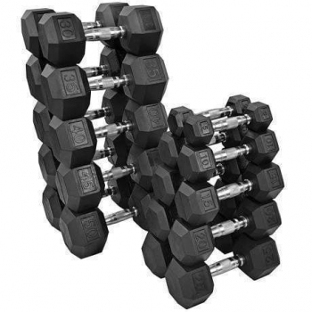 Shop Dumbbell Sets-Hex Dumbbell Sets-Rubber Dumbbell Sets-Pro Style Dumbbells Sets Now